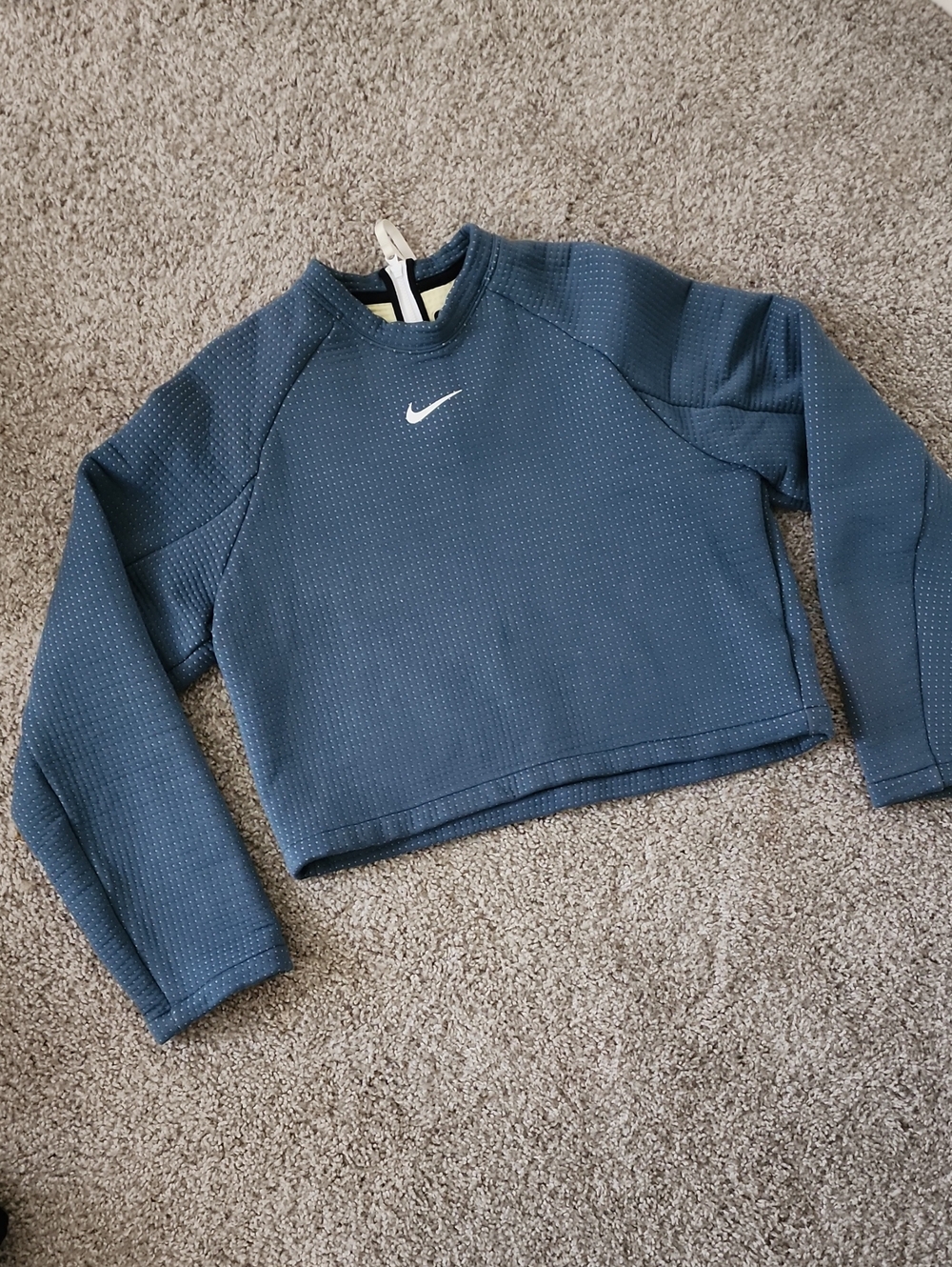 Nike Waffle Knit Cropped Sweater